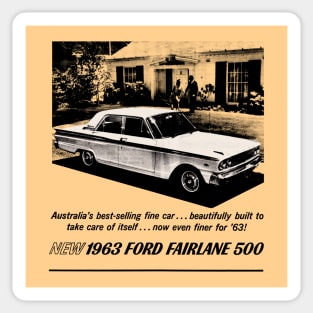 63 FORD FAIRLANE - advert Sticker